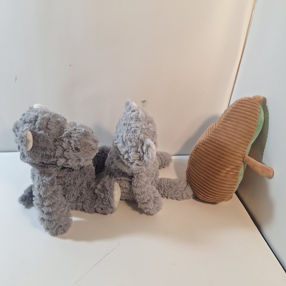 Carter's Just One You  Avocado / Hippo/ Gray Bear Plush Stuffed Animal Toy‎ 9" - Picture 4 of 8